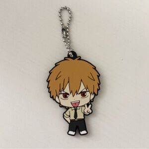 Anime official collectible chainsaw man rubber keychain denji